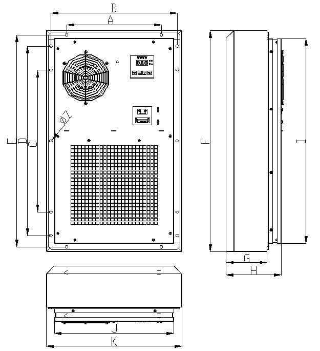 Condizionatore d'aria del pannello di controllo di R134a, frequenza laterale di variabile del condizionatore d'aria del supporto